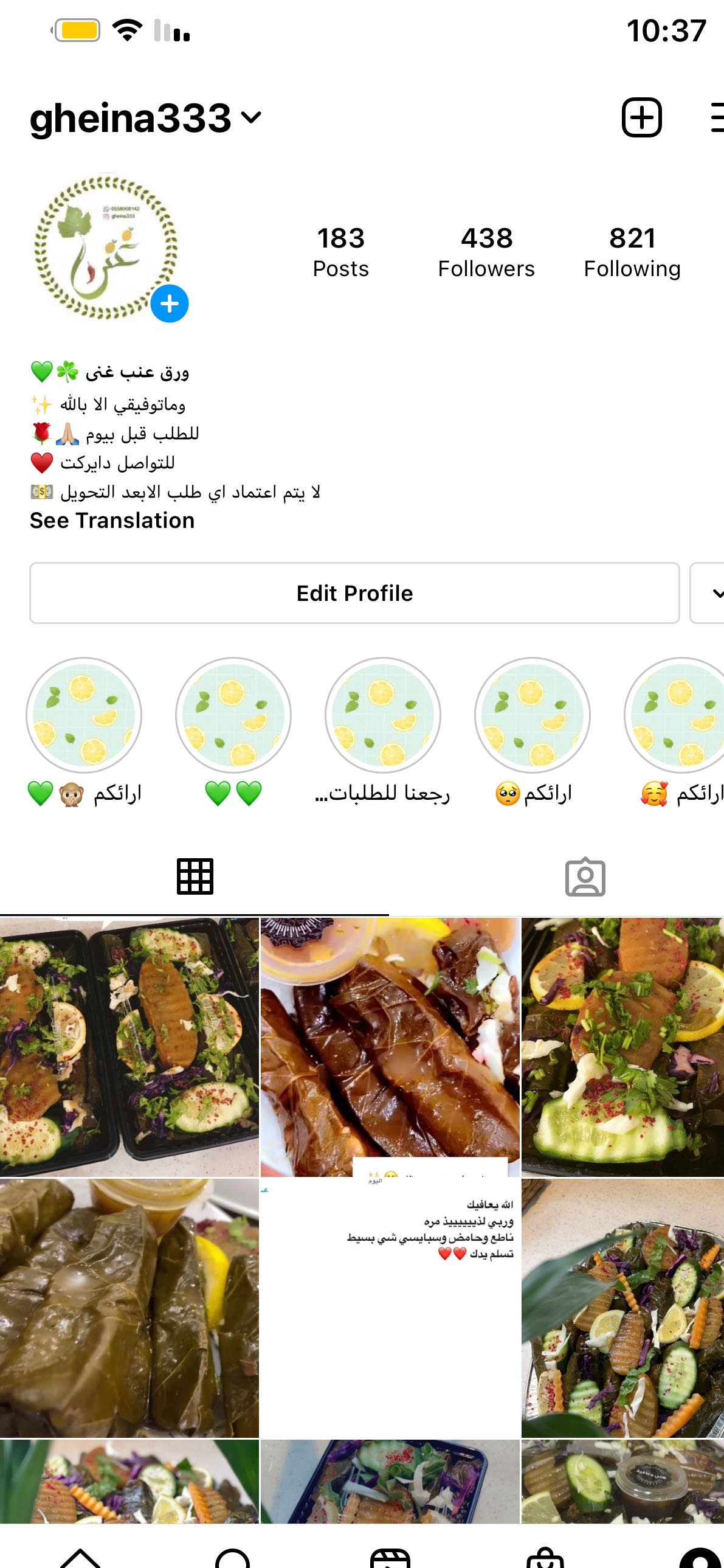 ورق عنب غنى