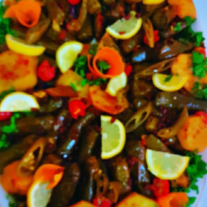 صنيه ورق عنب حامض اسبايسي😋