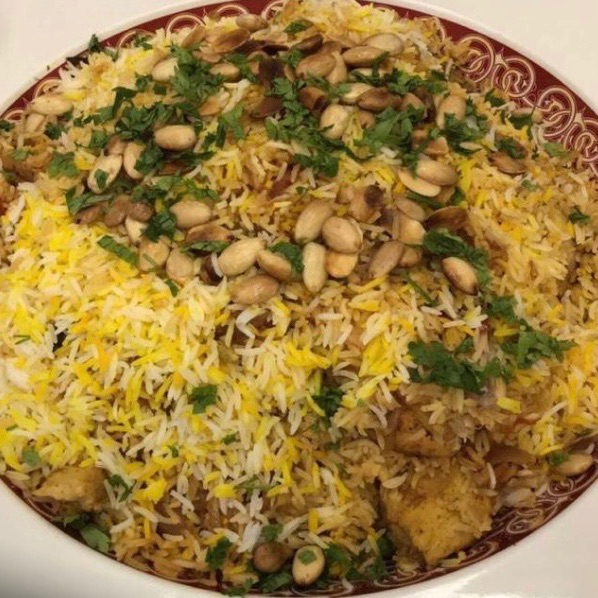 برياني بالدجاج حسب العدد الاشخاص