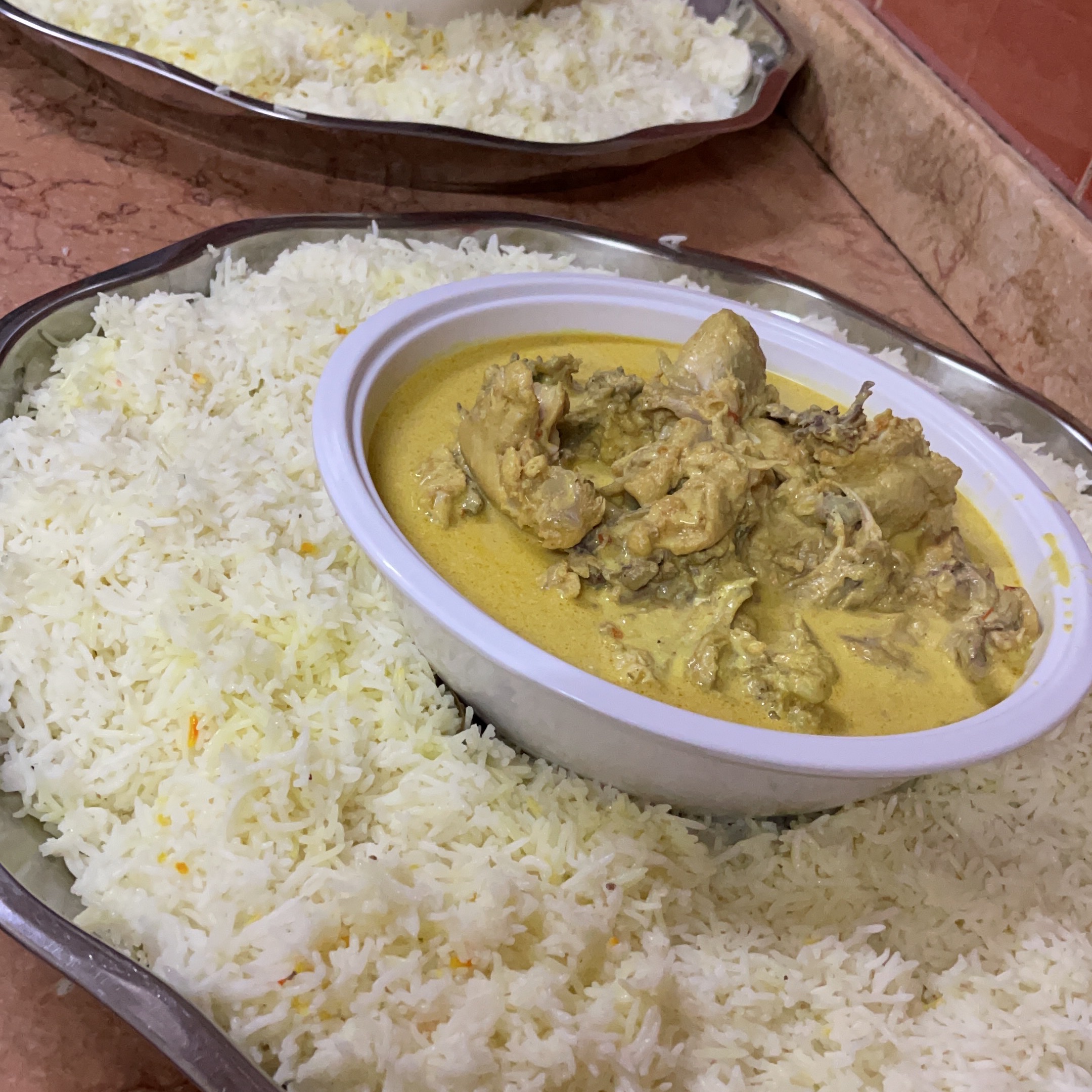 دجاج بالكريمه