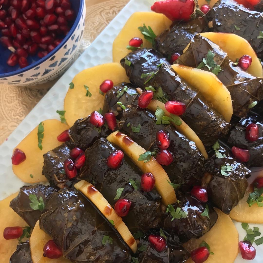 ورق عنب بدبس الرمان