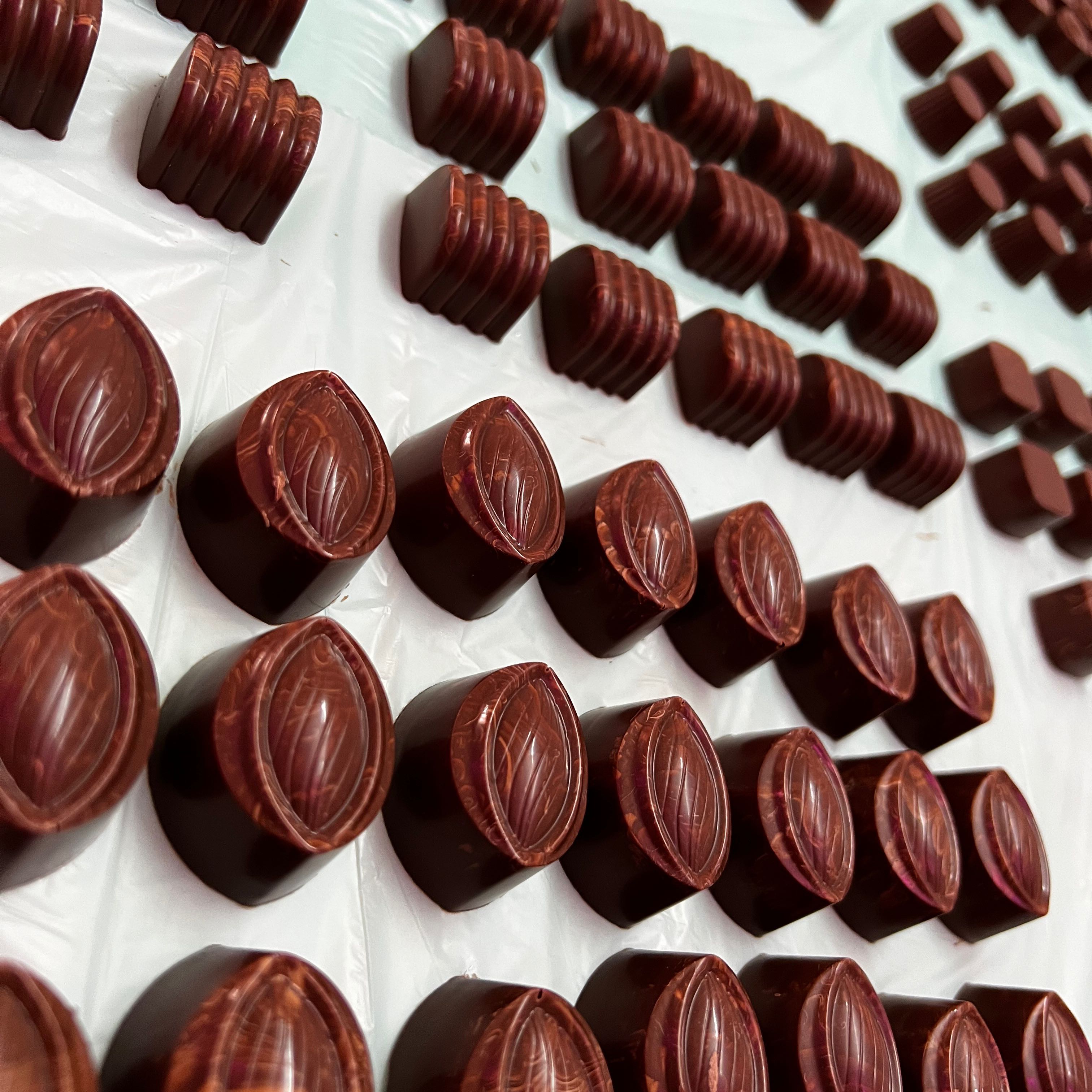 شكلاته بلجيكيه بحشوات مختلفه🍫🍫