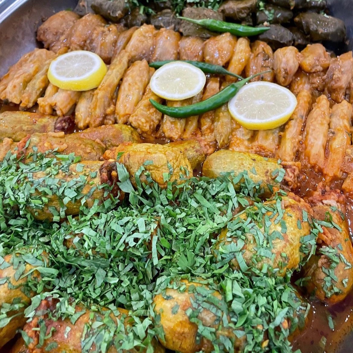 صينيه محاشي مشكل ..