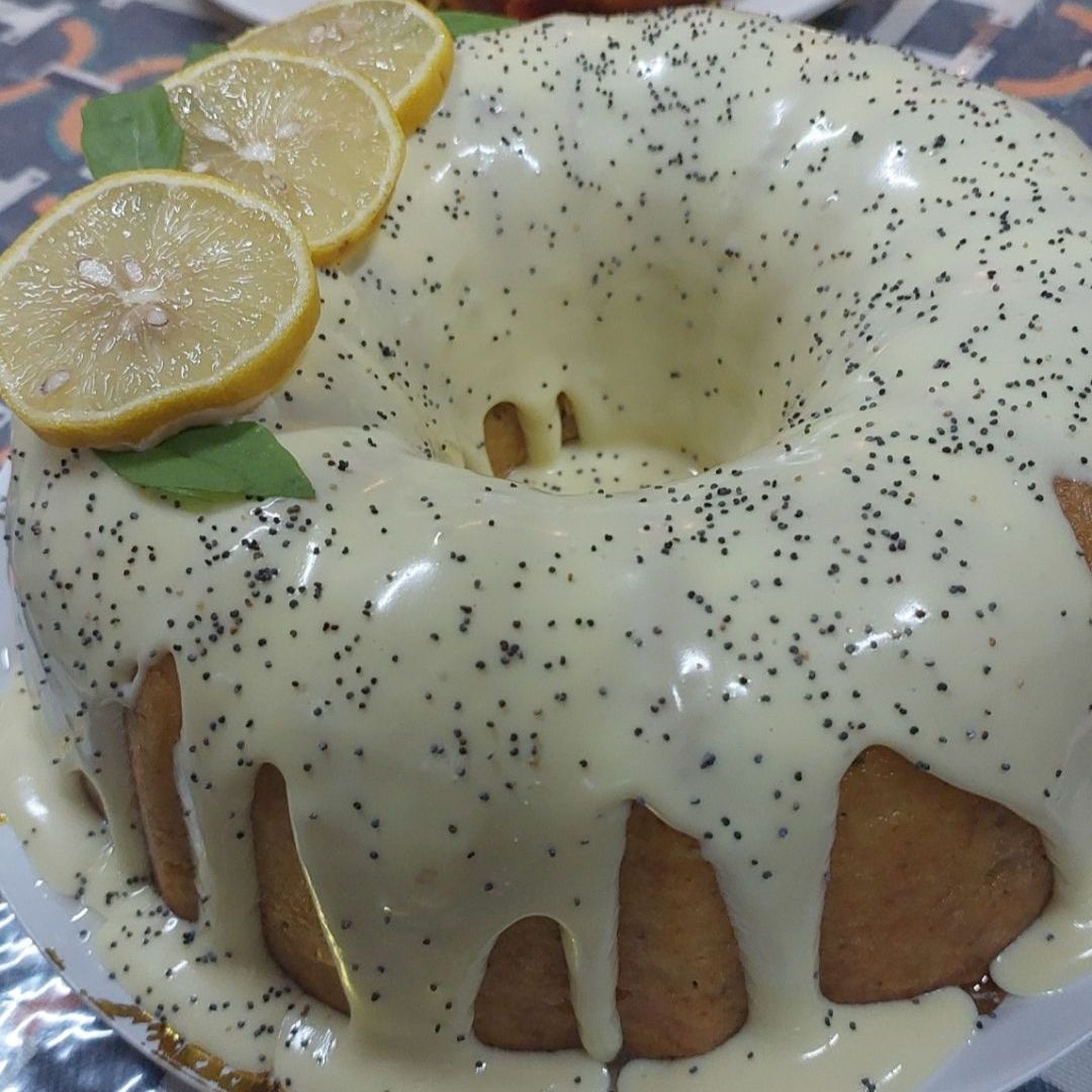 كيكة اليمون بعد المكياج😋
