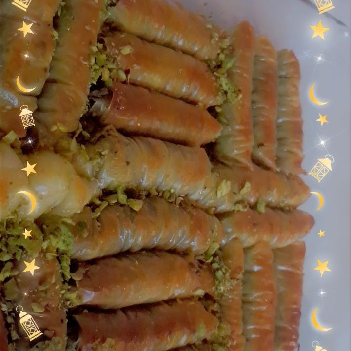 بقلاوة الفستق الحلبي😋