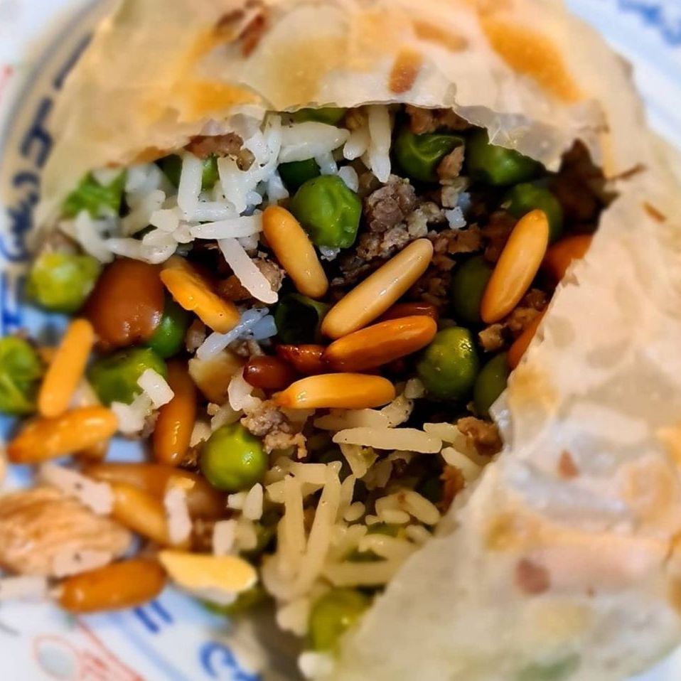 اوزي شامية بالمكسرات😋