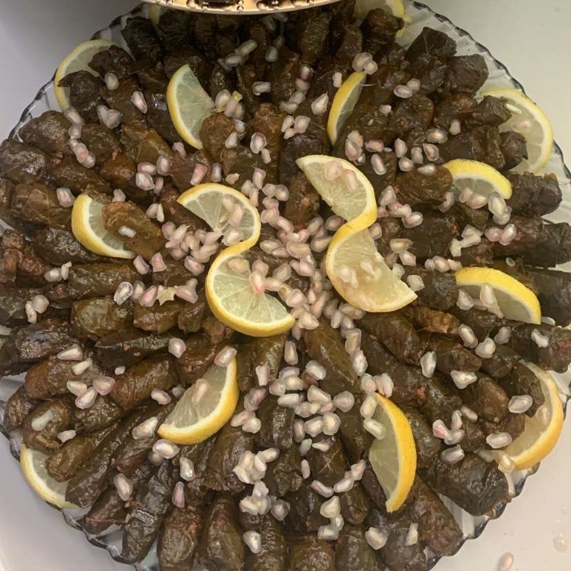 ورق عنب بدبس الرمان