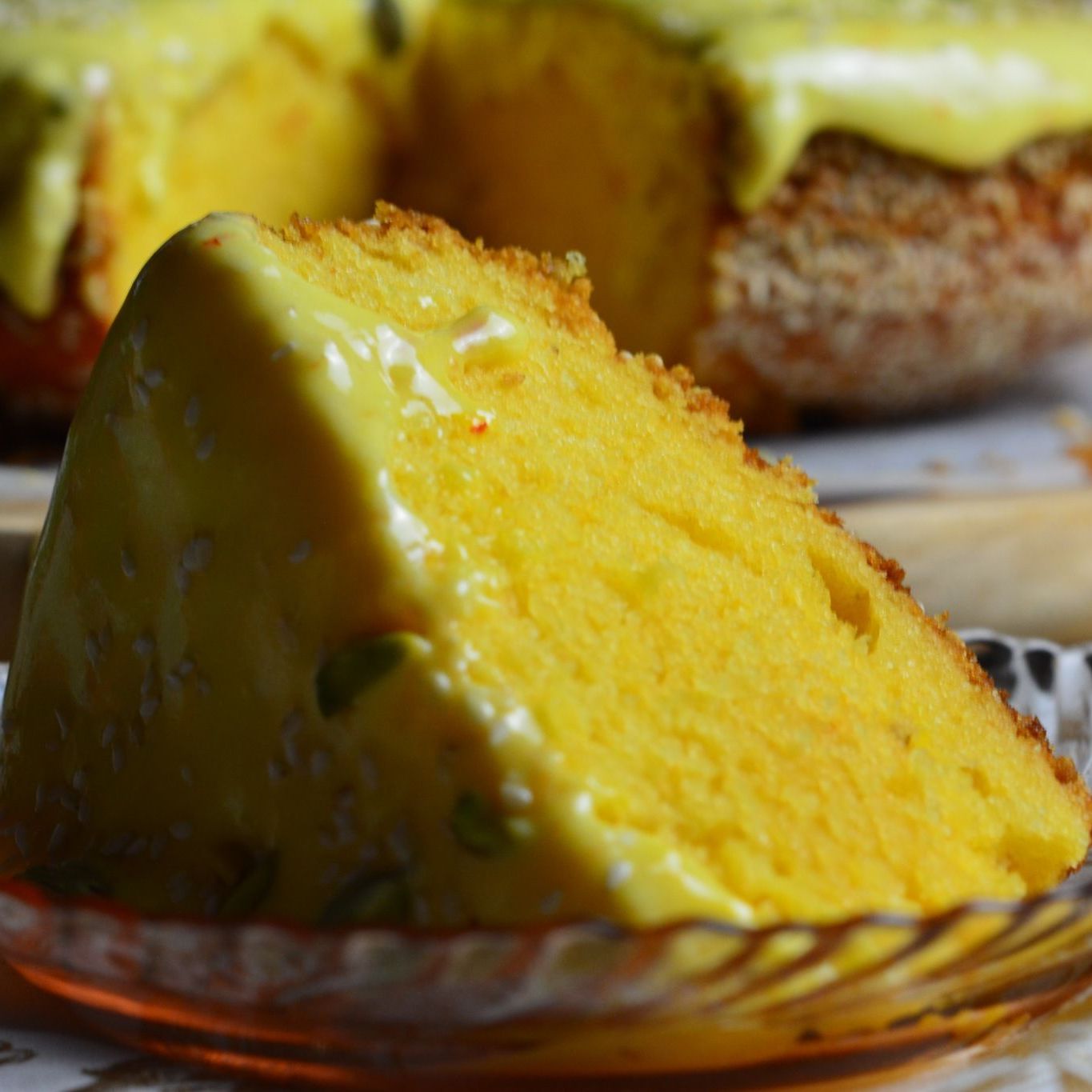 كيك قر ص عقيلي لذيذ وهش 😋😋💛