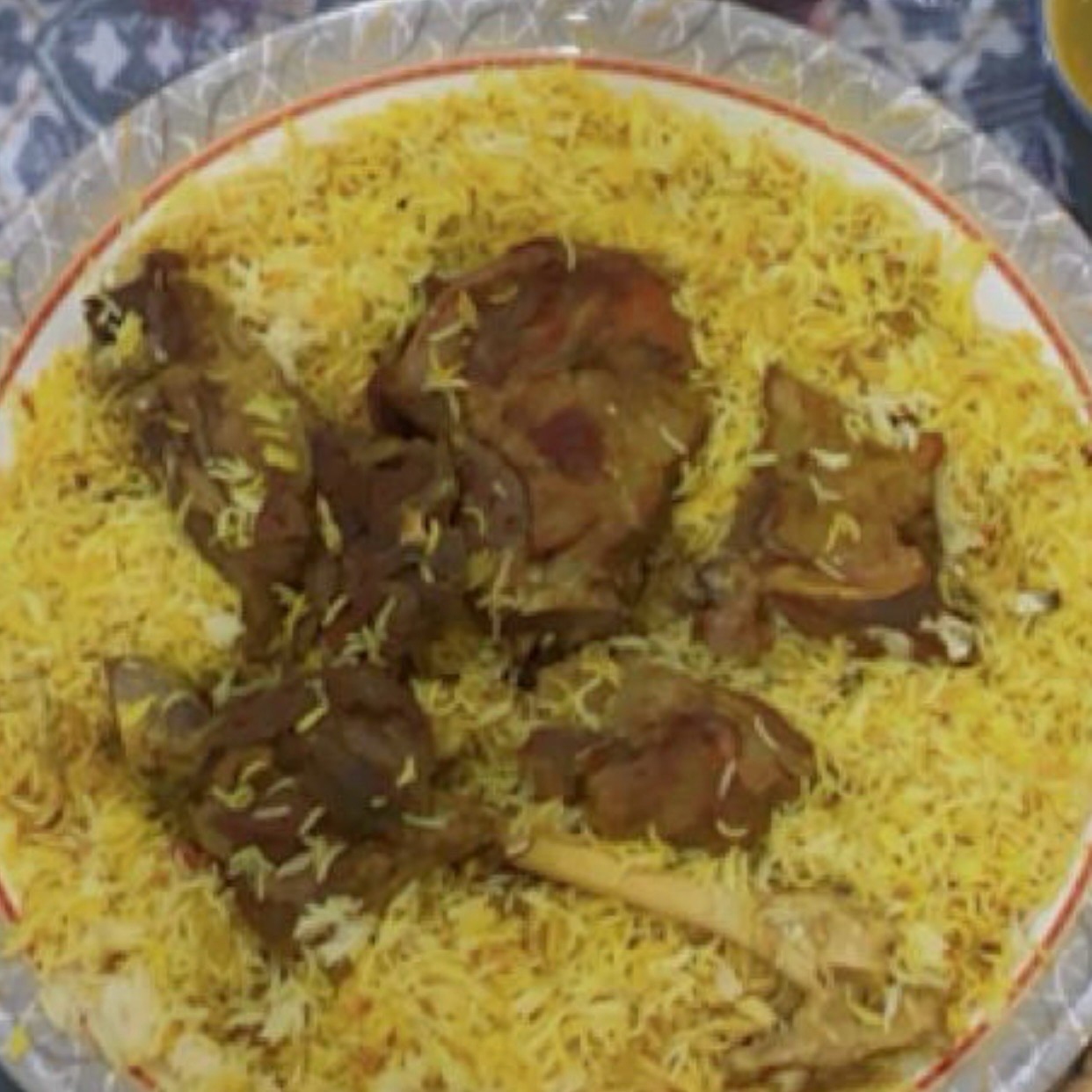 لحم مندي رز مندي