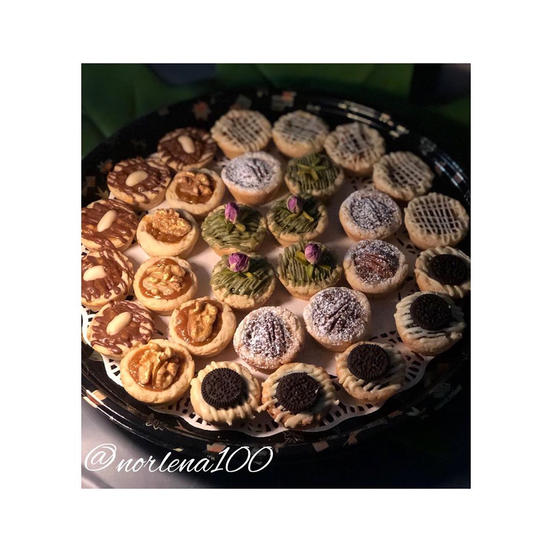 تارت نورلينا بخمس حشوات مختلفه، متوفر بالطلب المسبق❤️ . للطلب التواصل دايركت او واتساب بال
