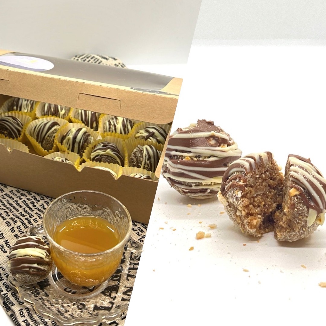 حلى كُرات ڤيادو : ‎١٥ حبة من كُرات ڤيادو اللذيذة ‎المليئة بالمكسرات والشوكولاته .