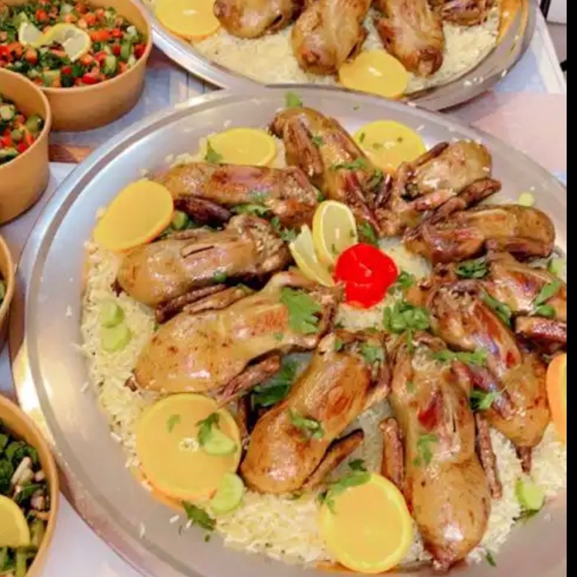 حمام محشي بالفريك