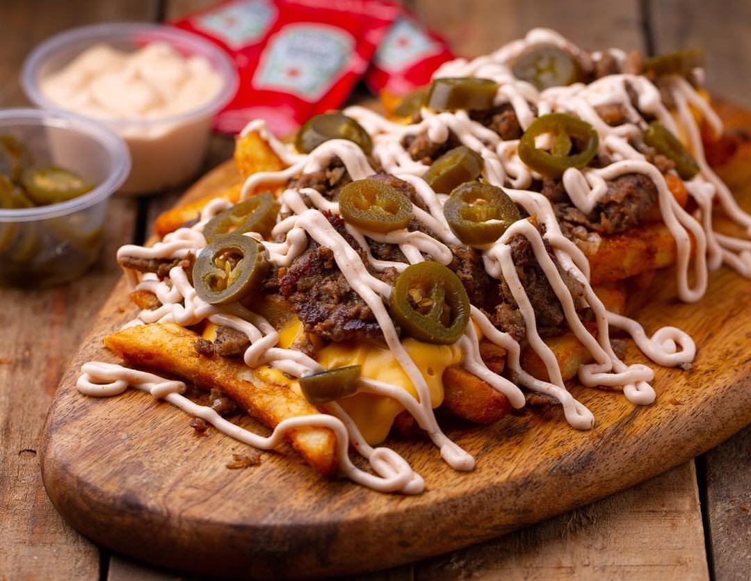 Exit fries ..... if you like it spicy add jalapeños