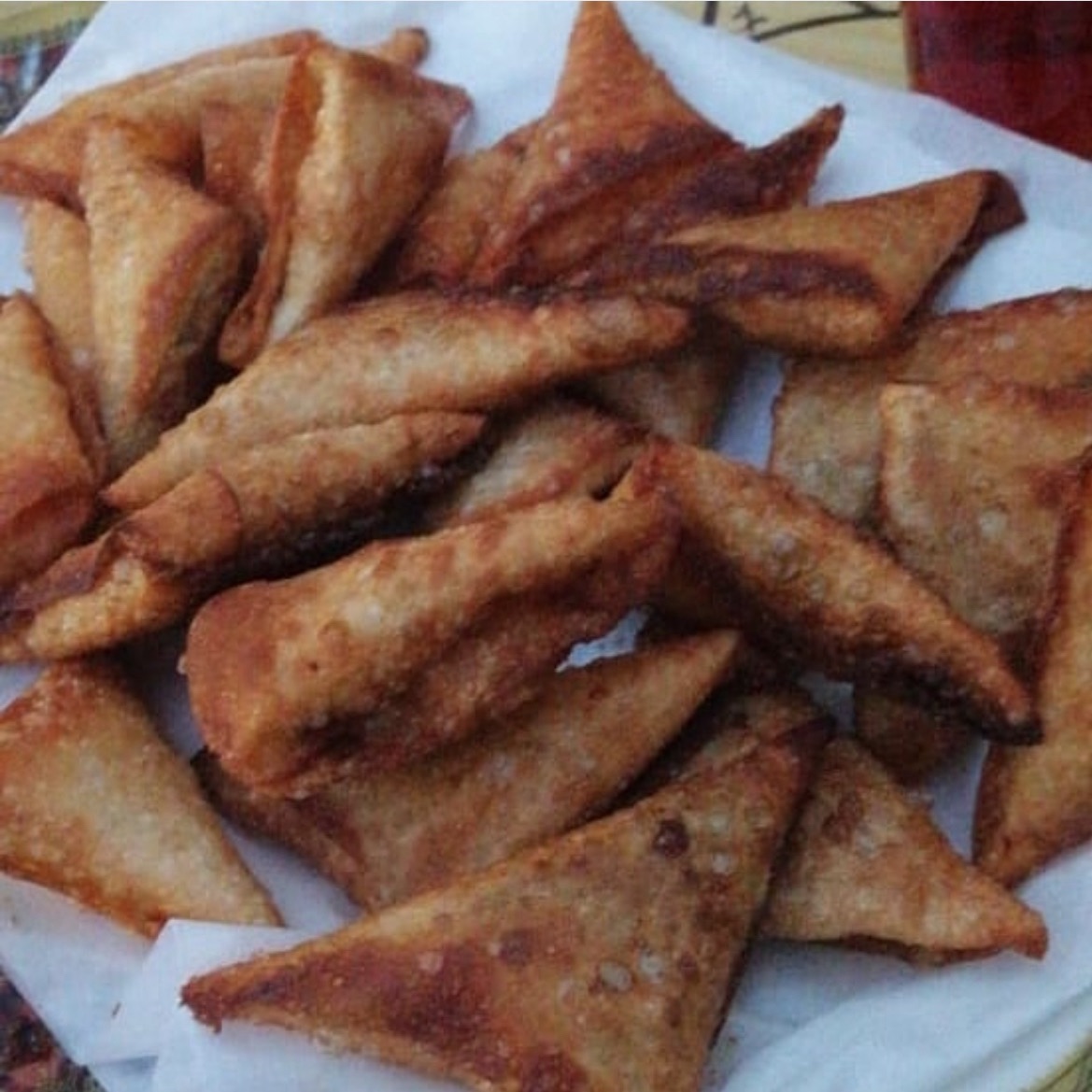 سنبوسه خضاربالفلفل الحار