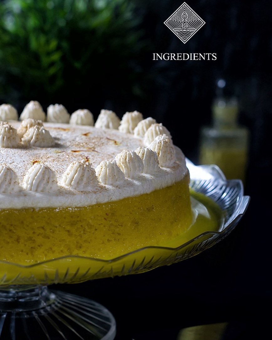 كيكة الزعفران الذهبية متوفرة للطلب Golden Saffron Cake Available for order #كيكة_الزعفران