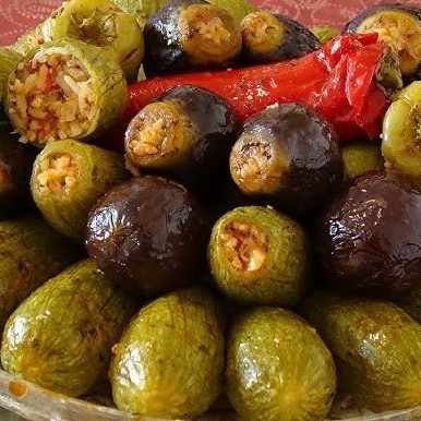 محشي كوسا وباذنجان
