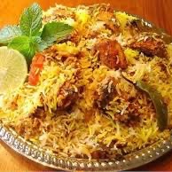 برياني دجاج حيدرابادي (النفر) ب ٢٥ ريال برياني (دجاج كامل) ب ٥٠ ريال