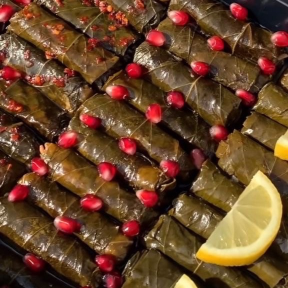 ورق عنب +اضافة رمان