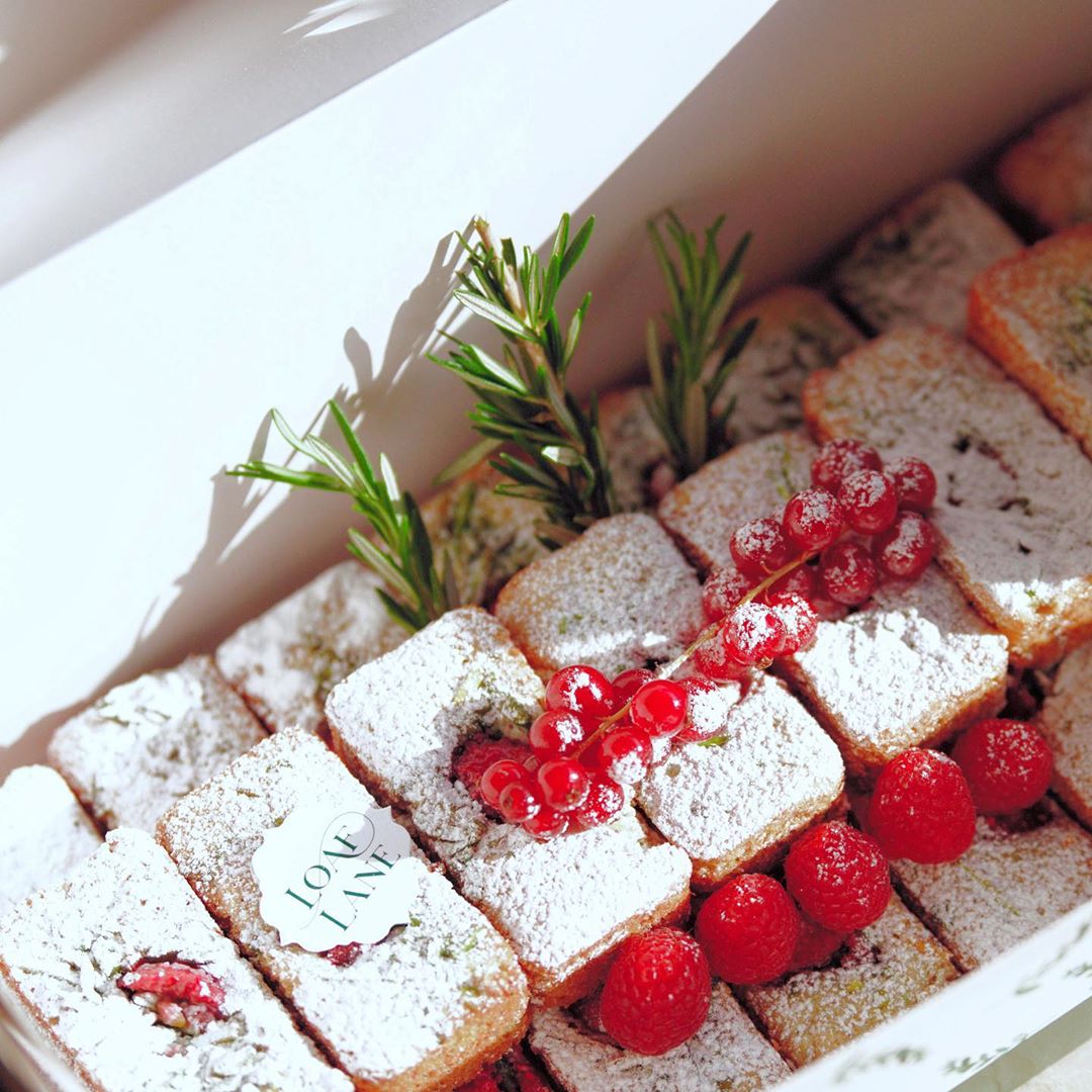 •Raspberry and Pistachio Mini Loafs•