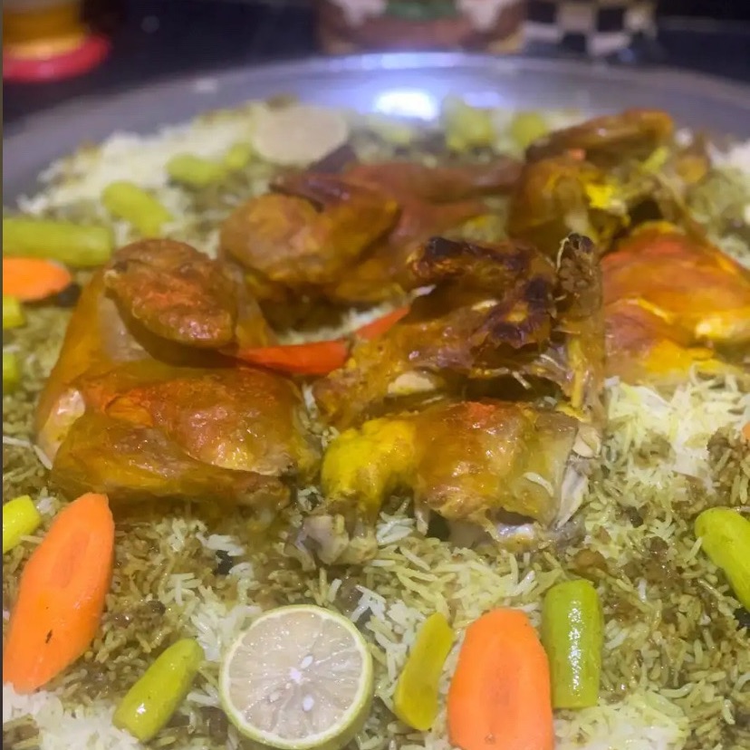 كبسه دجاج مع الشطه