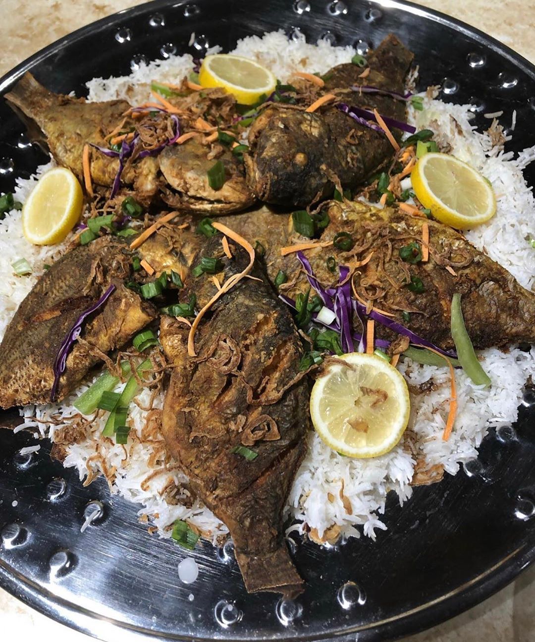 كبسة السمك تناديكم ‍ الف عافيه مقدما اسماكنا و ذبايحنا طازجة يوما #طلب #طلبيات #اكلات #طبخ