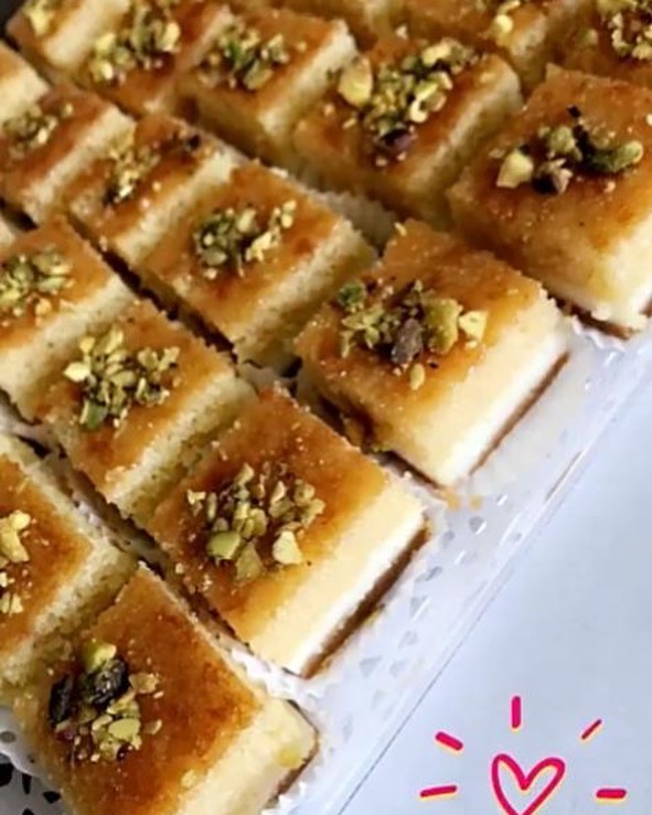 طلبية زبونه #تشيز_بسبوسه #الرياض #المزاحميه #قصور_آلمقبل #توصيل #حلويات #دعم #نشر #اعلانات