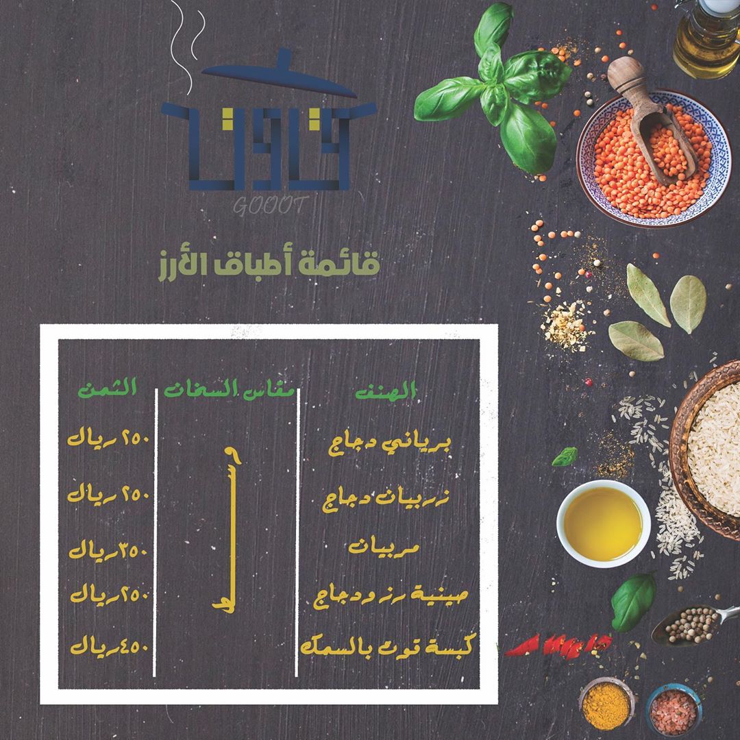 قائمة أطباق الأرز .. . . هناء وعافية مقدماً ..