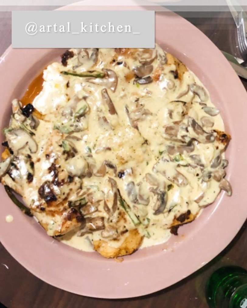 #artal_kitchen_ ستيك صدور الدجاج بكريمة الفطر