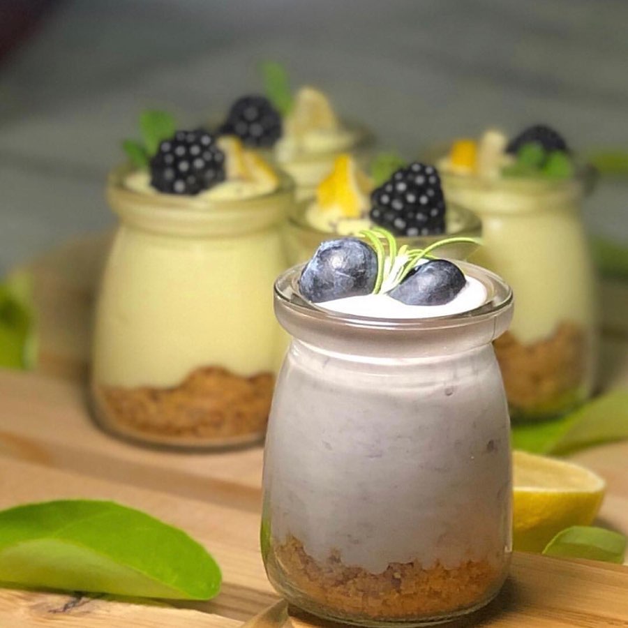 - Blueberry & Lemon cheesecake