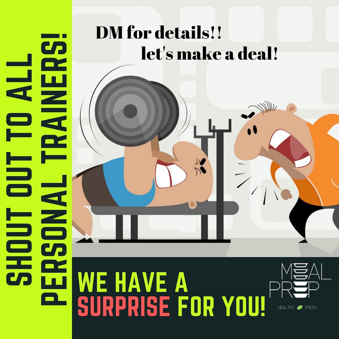 For all personal trainers, let’s make a deal! الى جميع المدربين والمدربات الشخصيي، خلونا ن