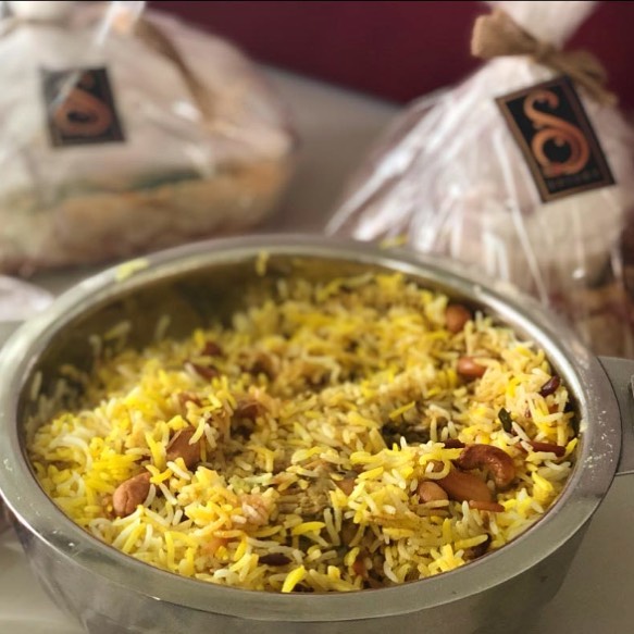 طلبيتنا لحافظة البرياني بالدجاج وصواني المسخن