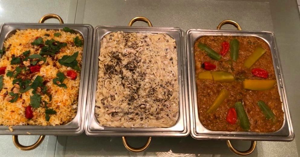 مرقوق، مكرونه بالكريمه والفطر، برياني دجاج #سدو