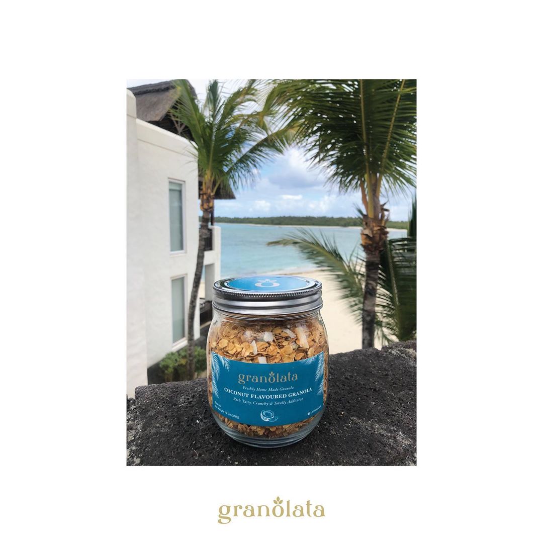 Made with love & Totally addictive !! Coconut Flavoured Granola made with Coconut flakes &