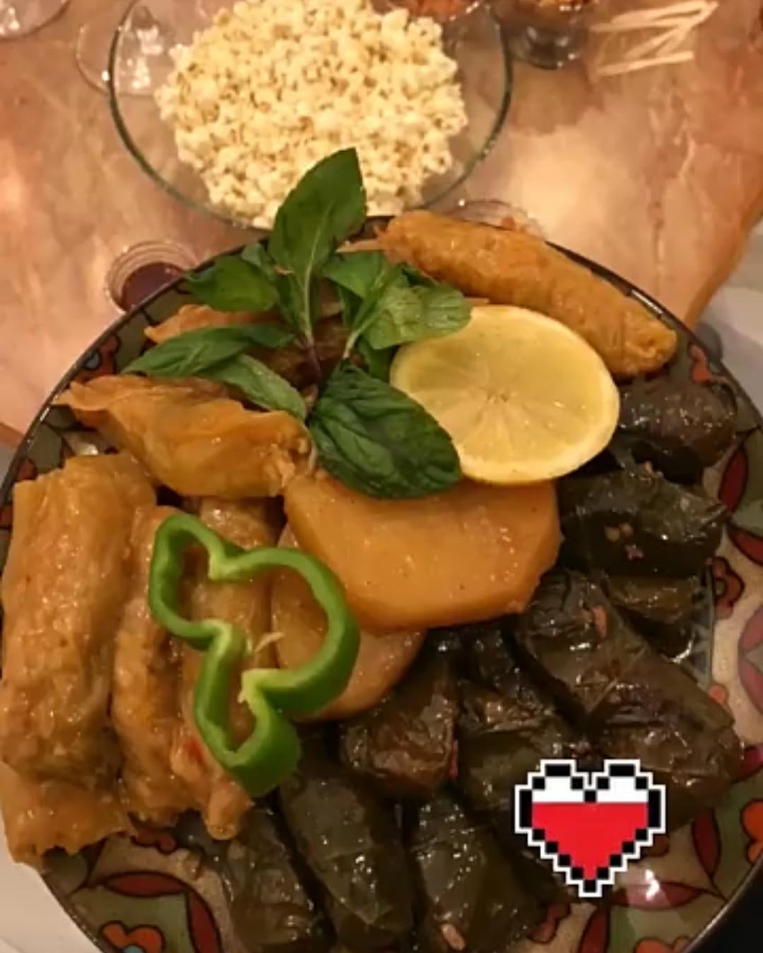 مشاركة زبونة لورق العنب والملفوف