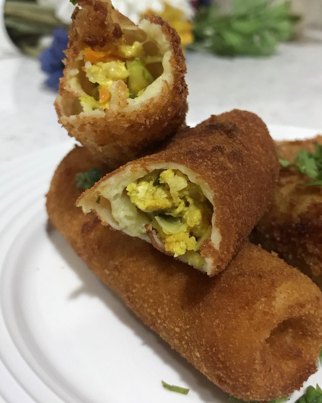 شاينيزرول #مالح#ناطع#مطبخي#حب# Salty#Chinese rolls #home made