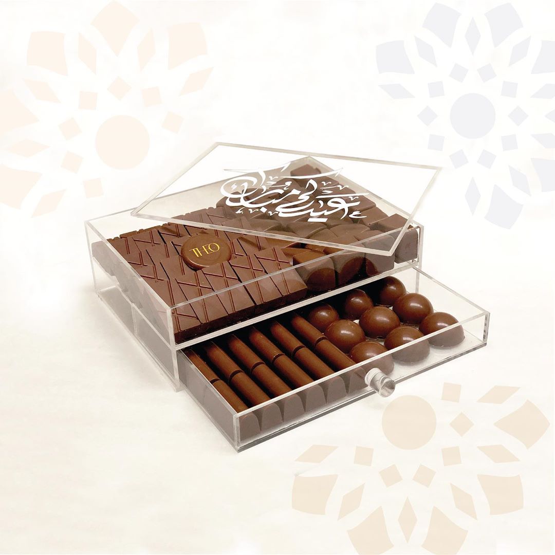 هدايا عيد الفطر بوكس العيد مقاس كبير ٣٧٠ ريال • • • ‏#chocolatte #chocolab #sweet #chocola