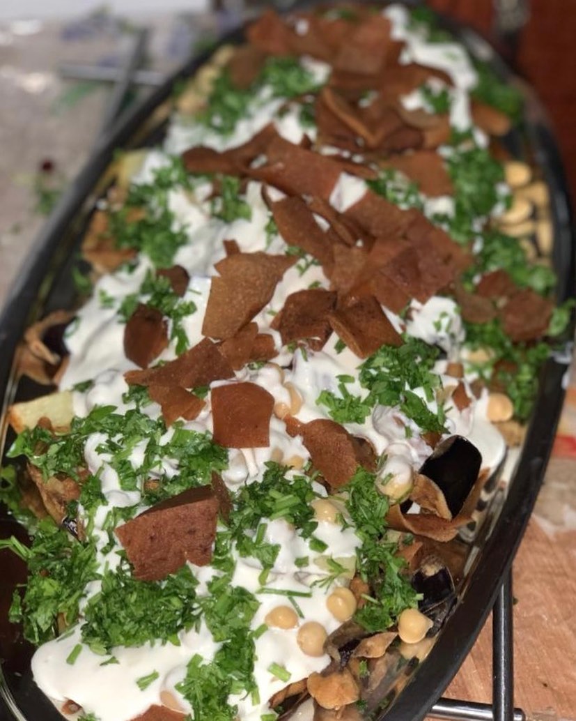 سلطة فتة الباذنجان ✨خياااال