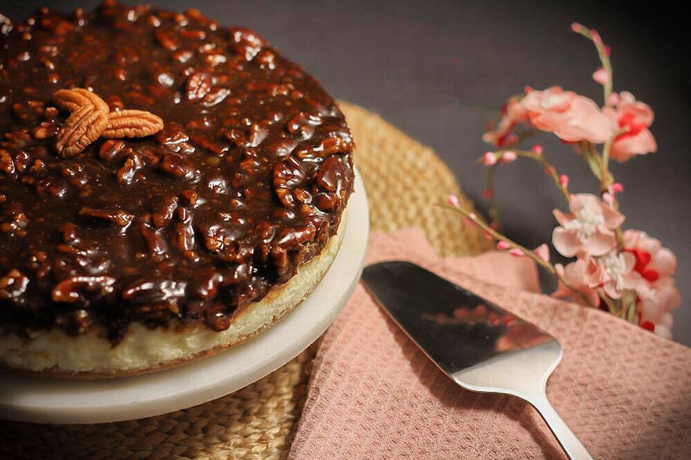 Pecan cheesecake.