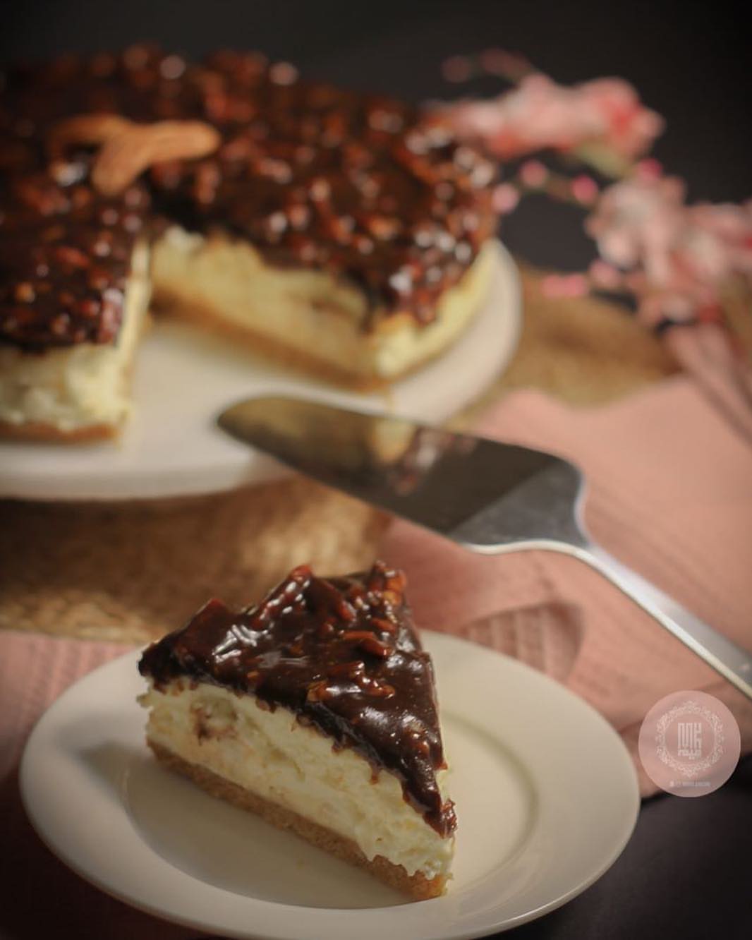 Pecan cheesecake.