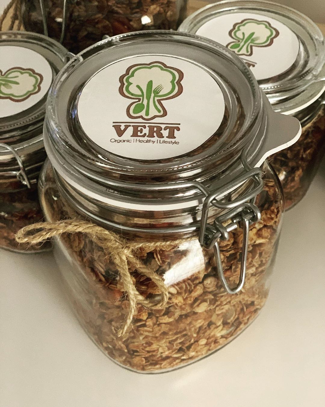Freshly Baked #granola #vertshop #jeddah #healthyfood #organic #sugarfree
