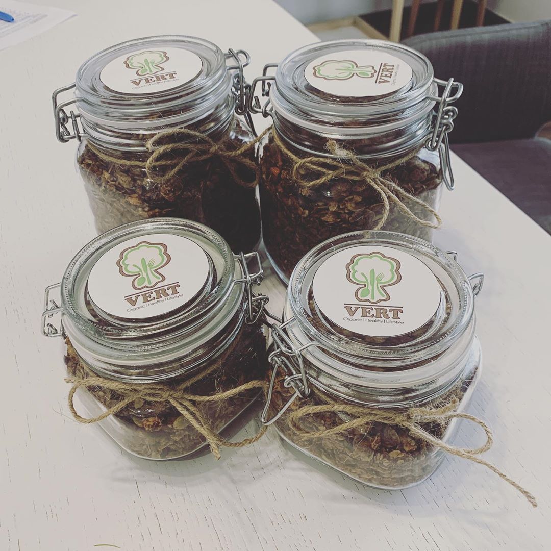 Ready for pick up #granola #jeddah #healthyfood #healthylifestyle #sugarfree #jeddah