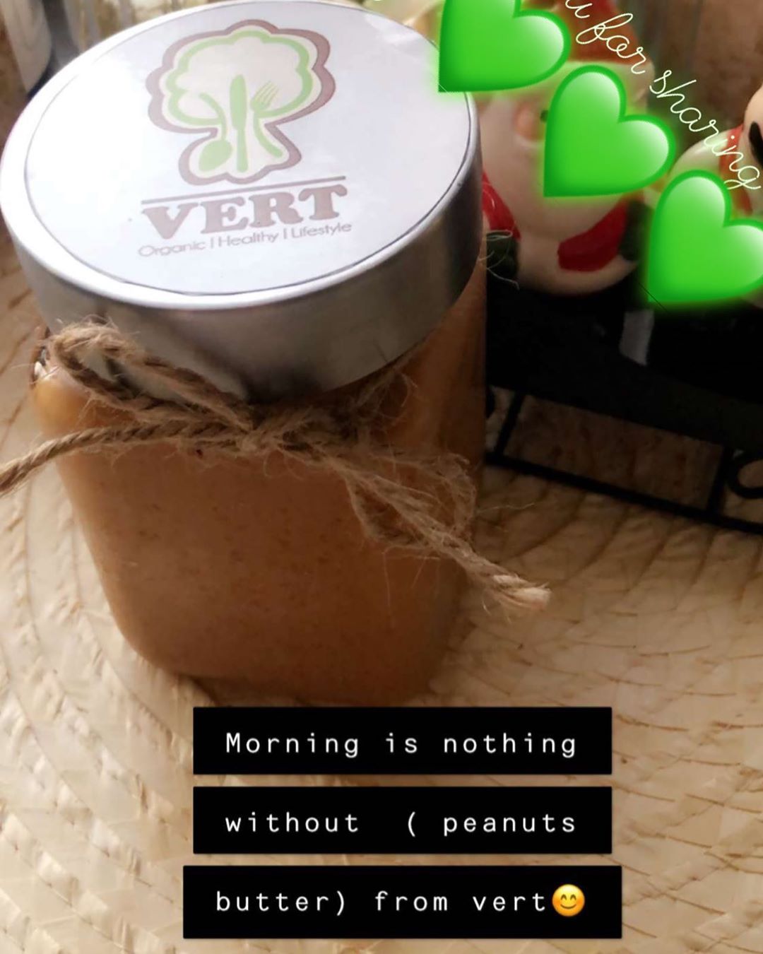 Thank you for sharing with us #granola #peanutbutter #organic #fresh #homemade #jeddah #ve