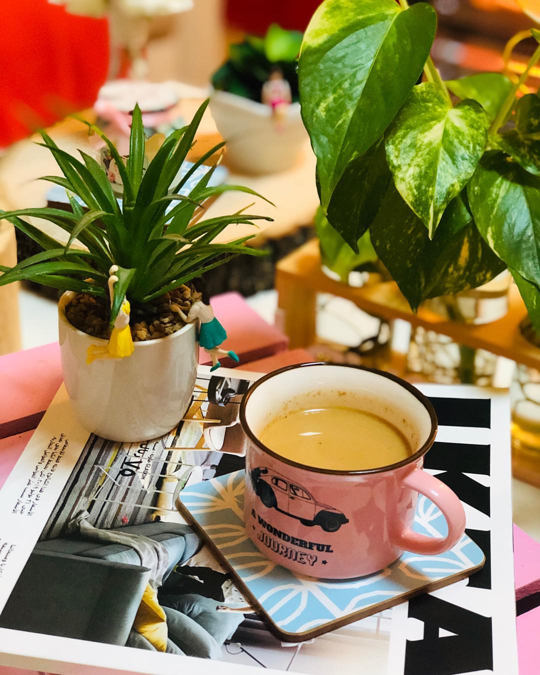 اجواء الشتاء الهادئة والجميله ، من الاشياء اللي تغير مزاجنا بلطف ☕️.. #شاي مسك #العدني #ش