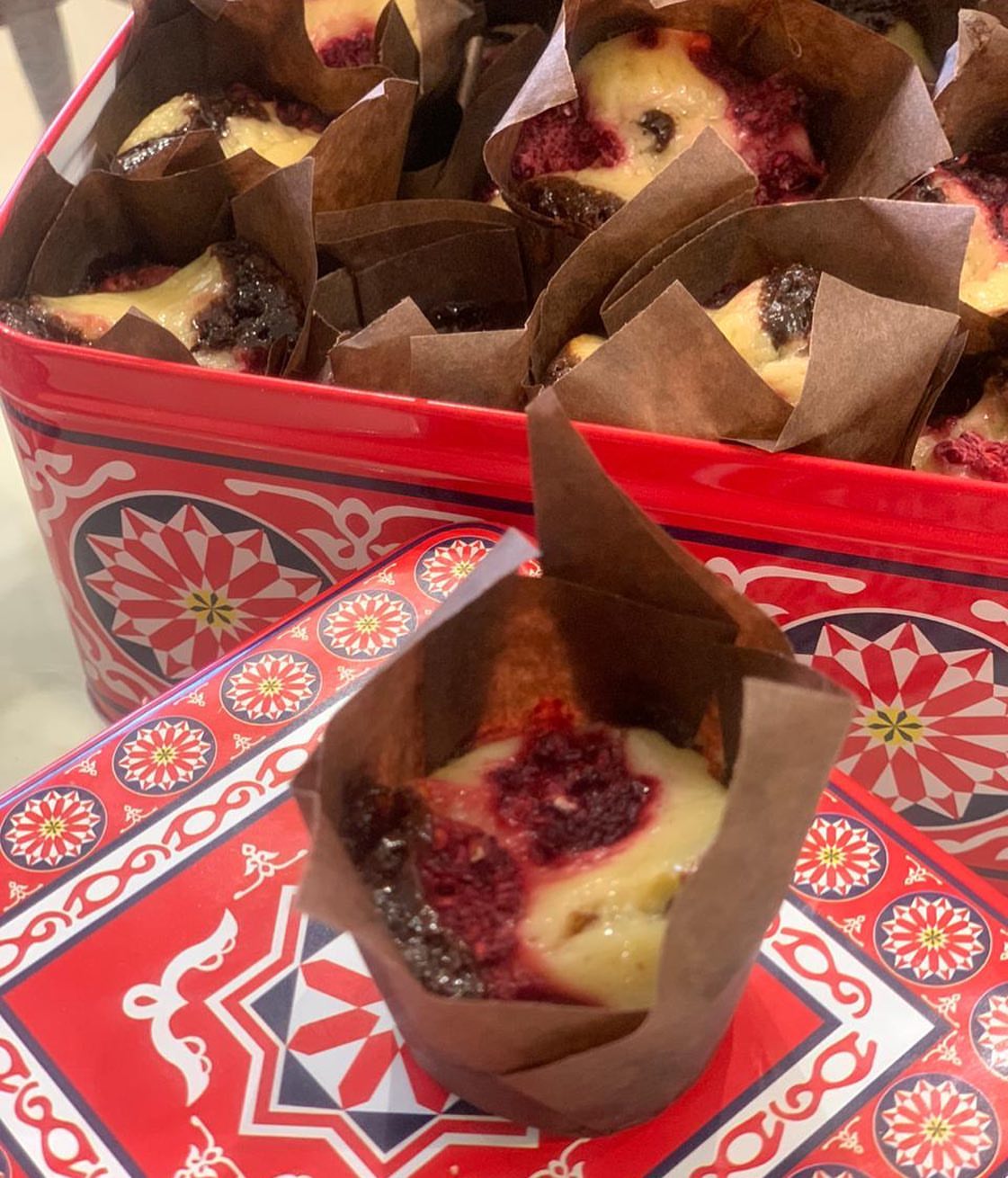 براوني البيري تشيز كيك