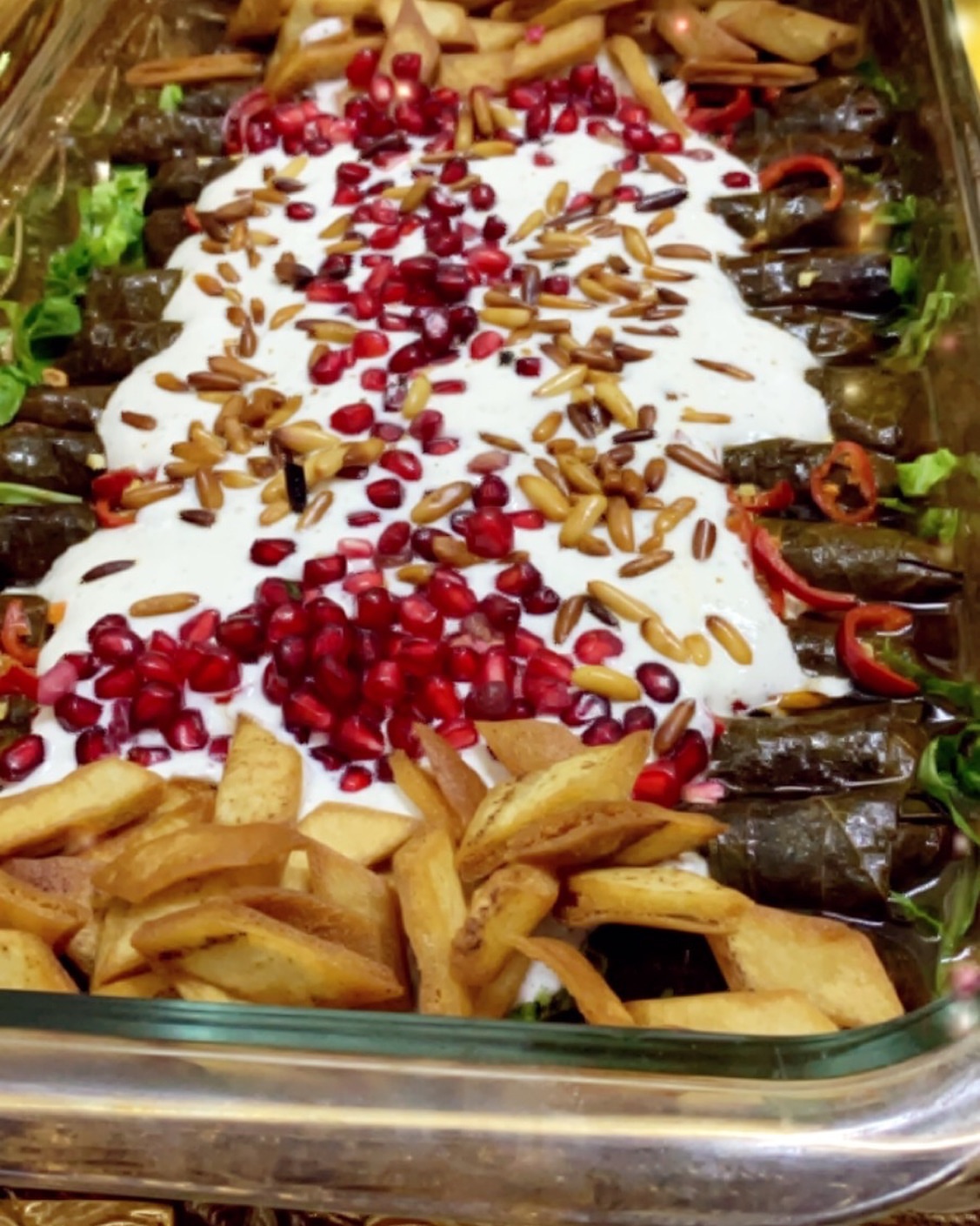فتة ورق العنب