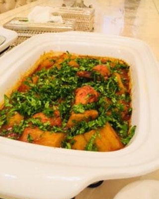صينية دجاج بالقرع