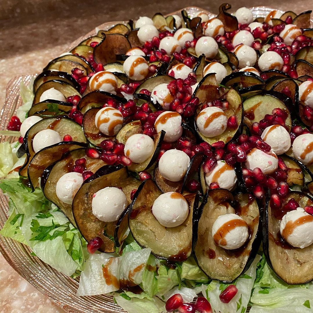 تحفة فنيه متكاملة .. #سلطة #سلطات #سلطة_الباذنجان