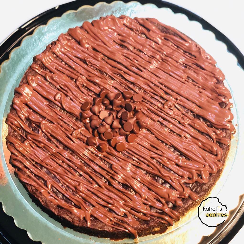براوني كوكيز كيكمغطاه بالنوتيلا والهيرشيز #كيك#براوني#كوكيز#كوكيز_رهف#الرياض#حلا#حلويات#شو