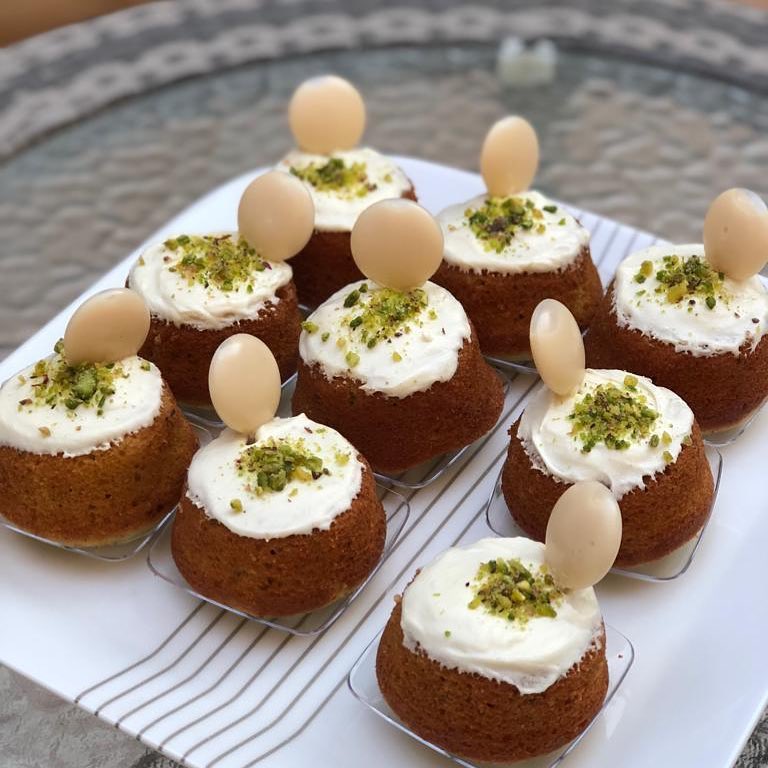 كيكة الحليب بالبستاشيو #كيكات