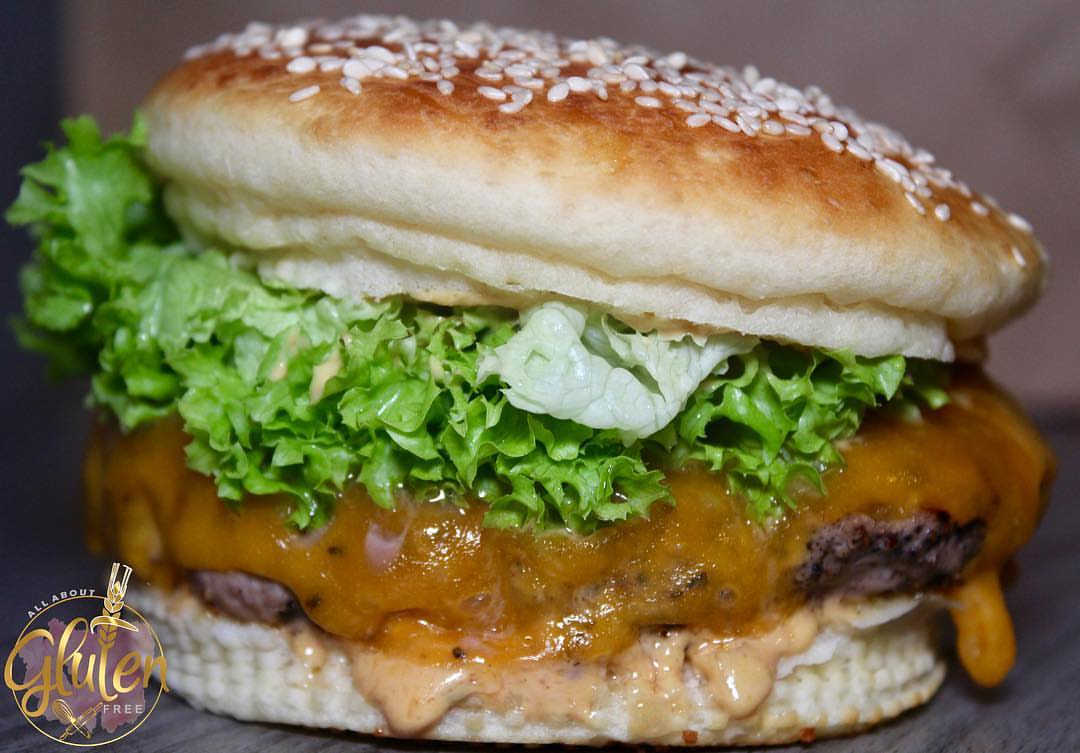 برجر بالجبنة خالي من الجلوتين Gluten free Cheeseburger #سيلياك #حساسيةالقمح #خالي_من_القمح